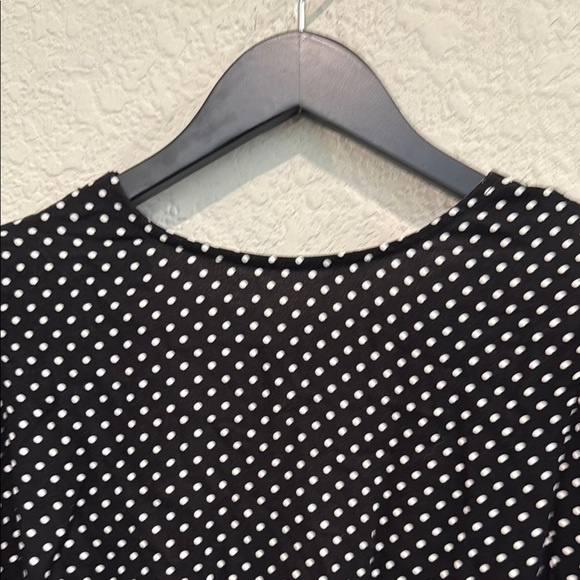 We wore what Black and White Polka Dot Women's Top size 8 - Picture 6 of 11